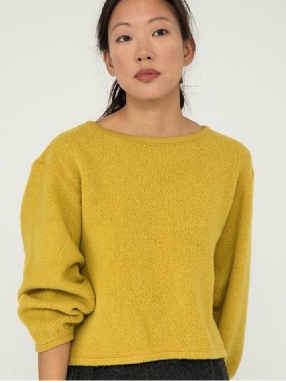 Elizabeth Suzann x Alabama Chanin Organic Cotton Fleece Billie Sweatshirt XS - Picture 2 of 5